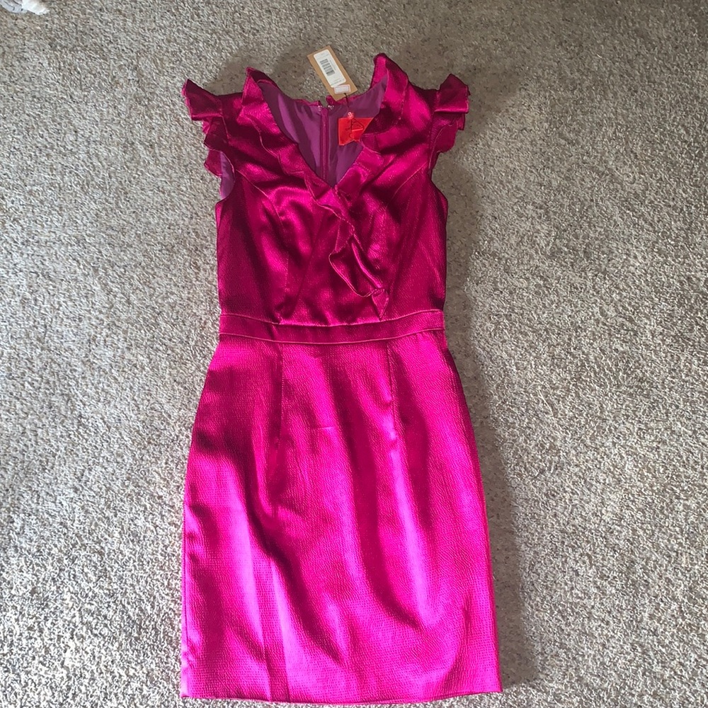 NWT Vintage Z-Spoke by Zac Posen Barbiecore Dress